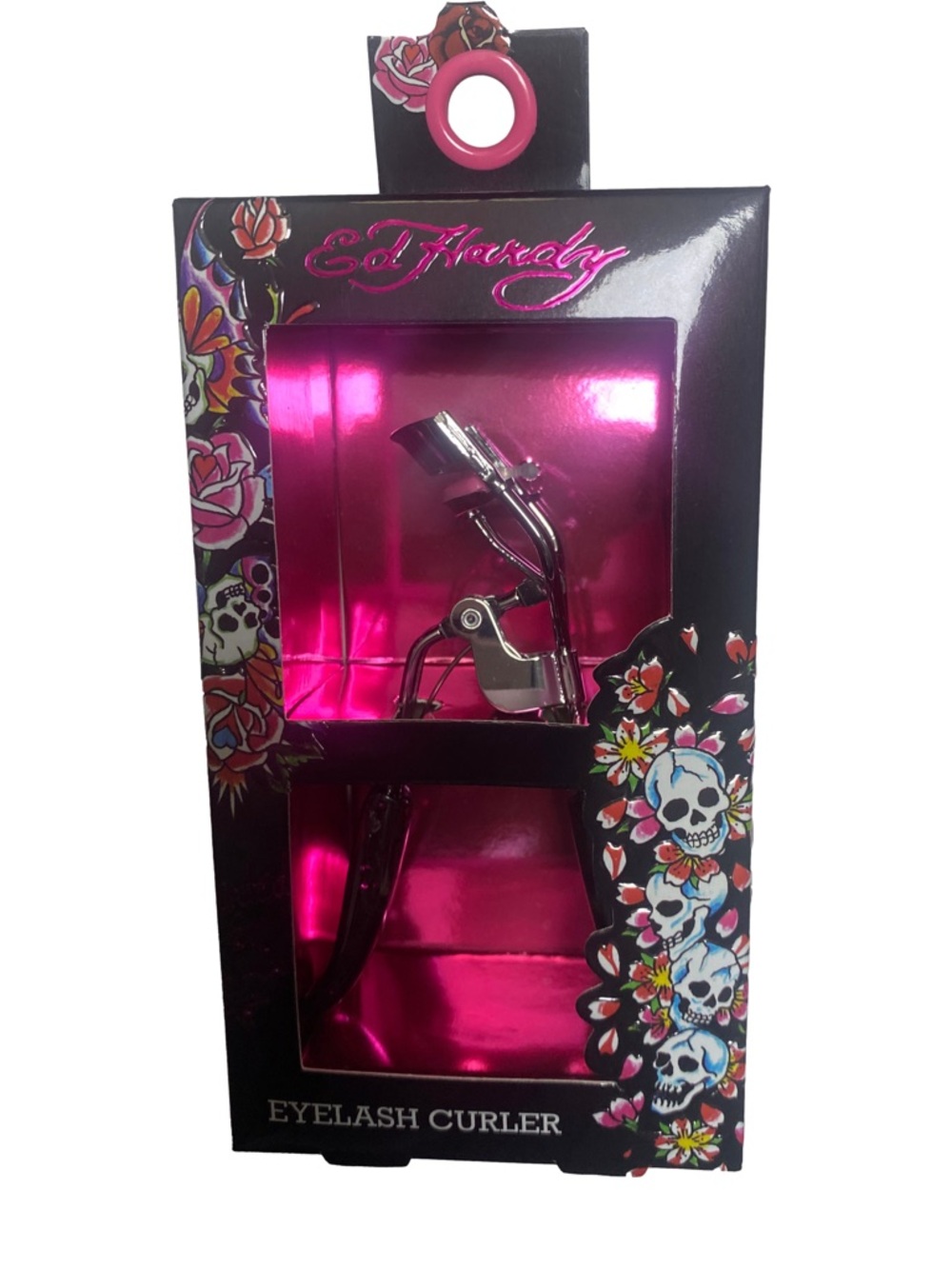 Ed Hardy Eyelash Curler NIB Pink Skull Tattoo Art Professional Beauty Tool